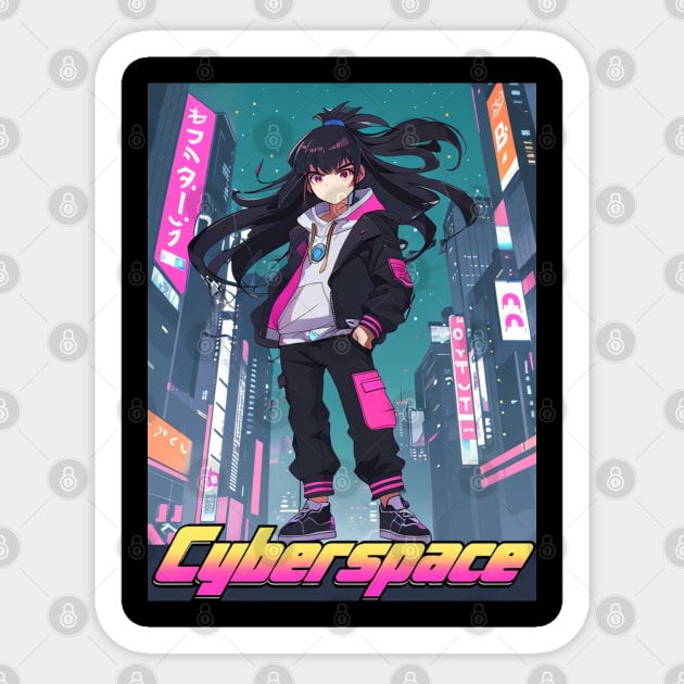 Dynamic Anime Vibes: A Journey of Color and Emotion Sticker by Steve